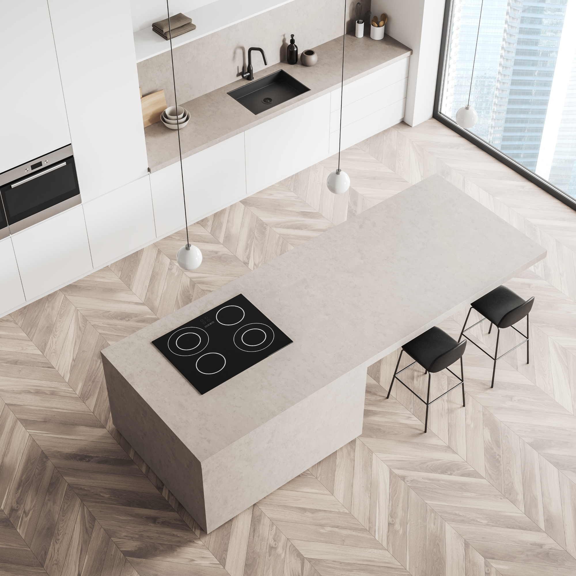 A calm, fully designed Lì Raui interior